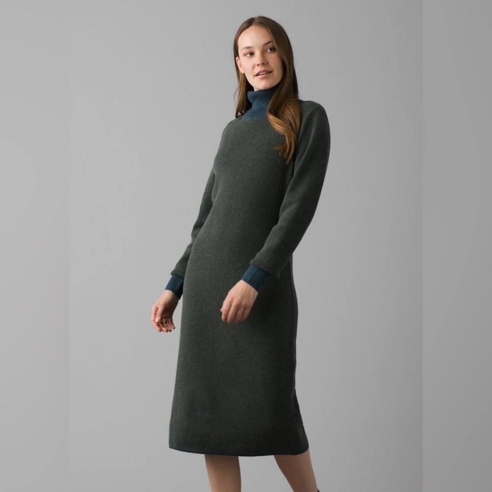 NWT Prana South Rock Sweater Dress Dark Sky (xs extra small)